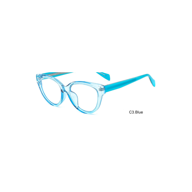 Elegant Cat Eye TR Acetate Optical Eyeglass Frames Full Rim for Women Prescription Eyewear OEM ODM Custom Logo