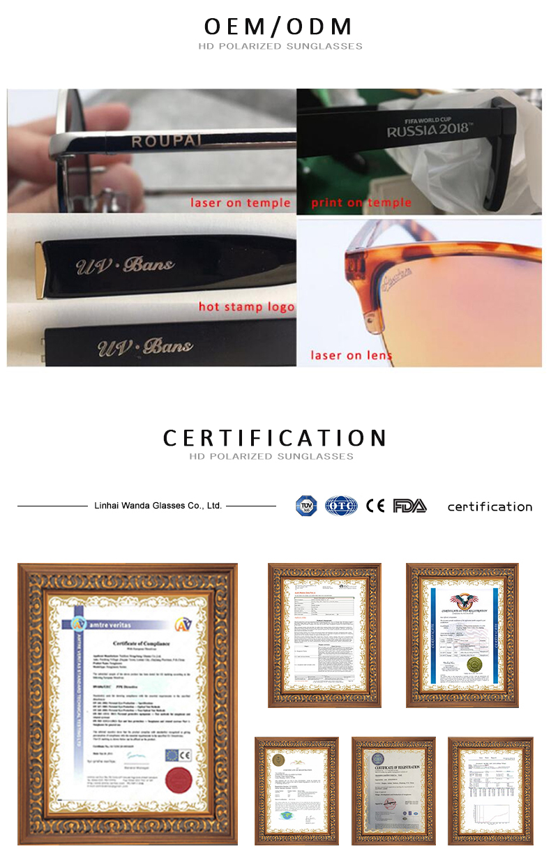 Wholesale Men and Women Classic Polarized Sunglasses Fashion Driving Sunglasses UV400 Custom Logo