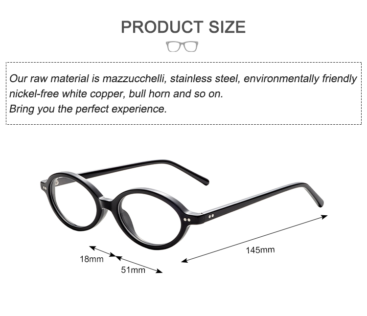Multicolor Oval Lightweight Acetate Optical Eyeglasses Frames for Unisex Fashion Prescription Wholesale Buyers