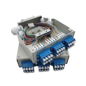 12 24 Core LC Quad Port DIN Rail Fiber Optic Distributor