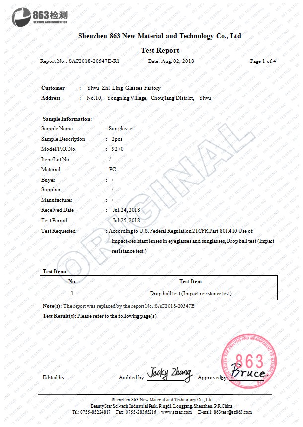 Certification