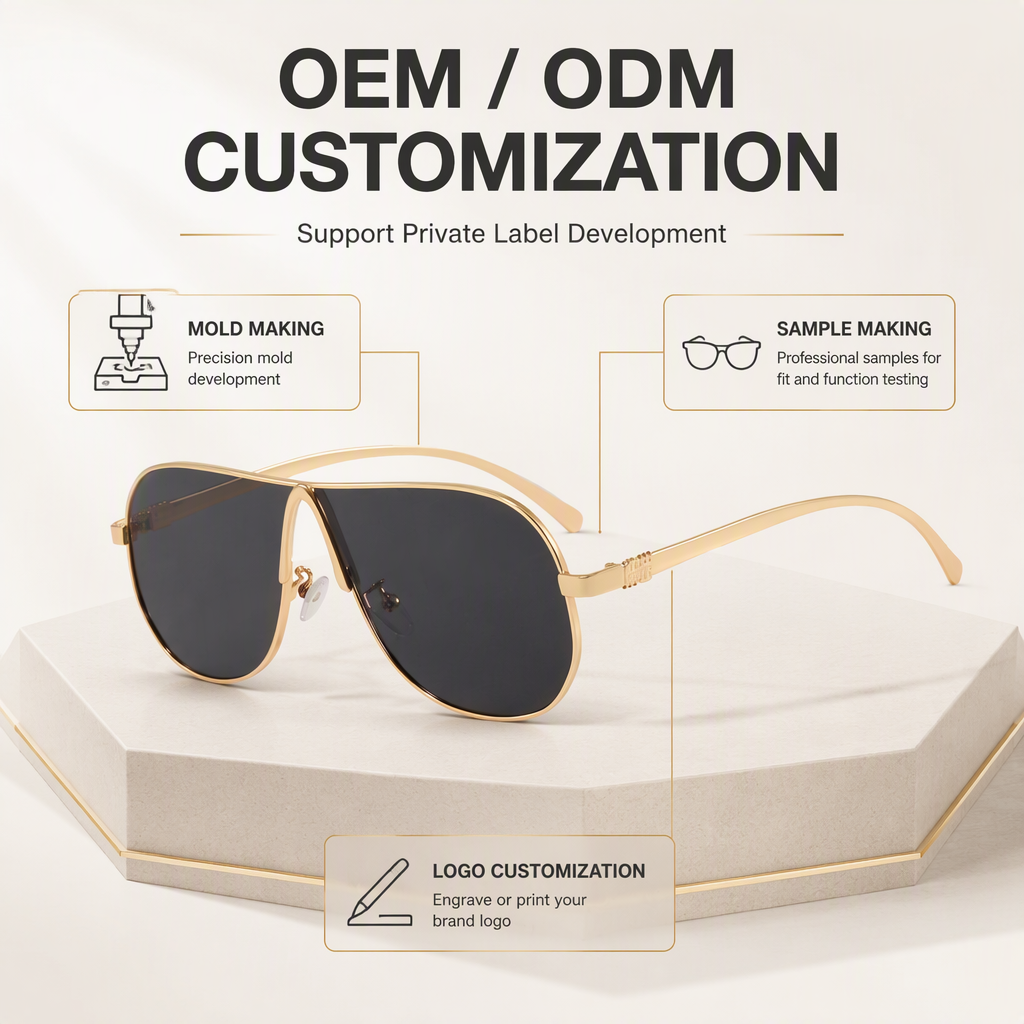 Retro 70s Pilot Teardrop Shield Wrap Around Oversized Metal UV400 Polarized Luxury Driving Sunglasses Men Glasses Sunglasses