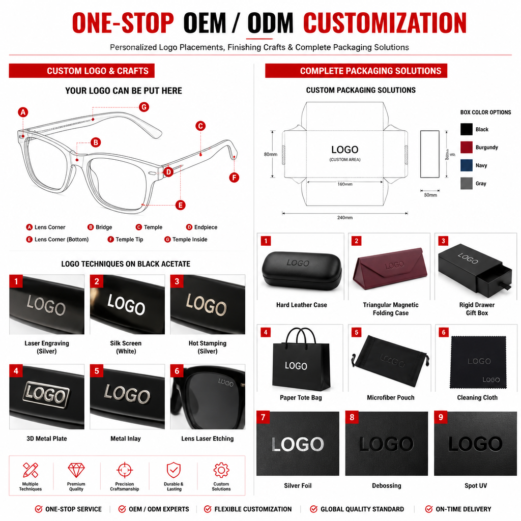 Acetate Optical Frame Rectangular Eyeglasses Frame Imported Acetate Daily Use Multi Color Custom Logo OEM ODM Wholesale