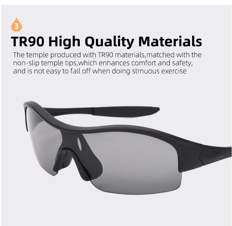 Custom Logo Own Patent Best Selling Newest Fashion OEM ODM Oversize Running Sun Glasses Anti UV Youth Outdoor Sport Sunglasses