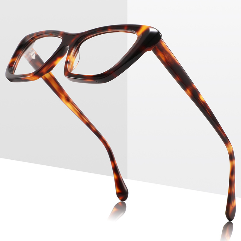 FEROCE Rectangular Cat Eye Acetate Eyewear Frame Optical Wholesale Eyeglasses New Spectacles Design Frames