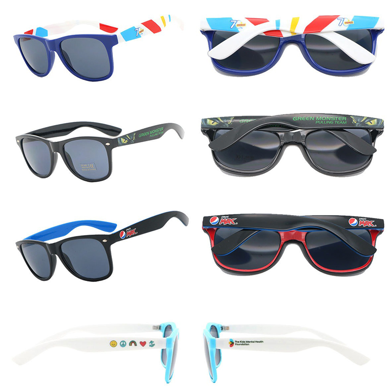 Wholesale Promotional Glasses Brand Designer Custom Logo Black Square Recycled Plastic Sun Glasses Women Sunglasses for Men 2026