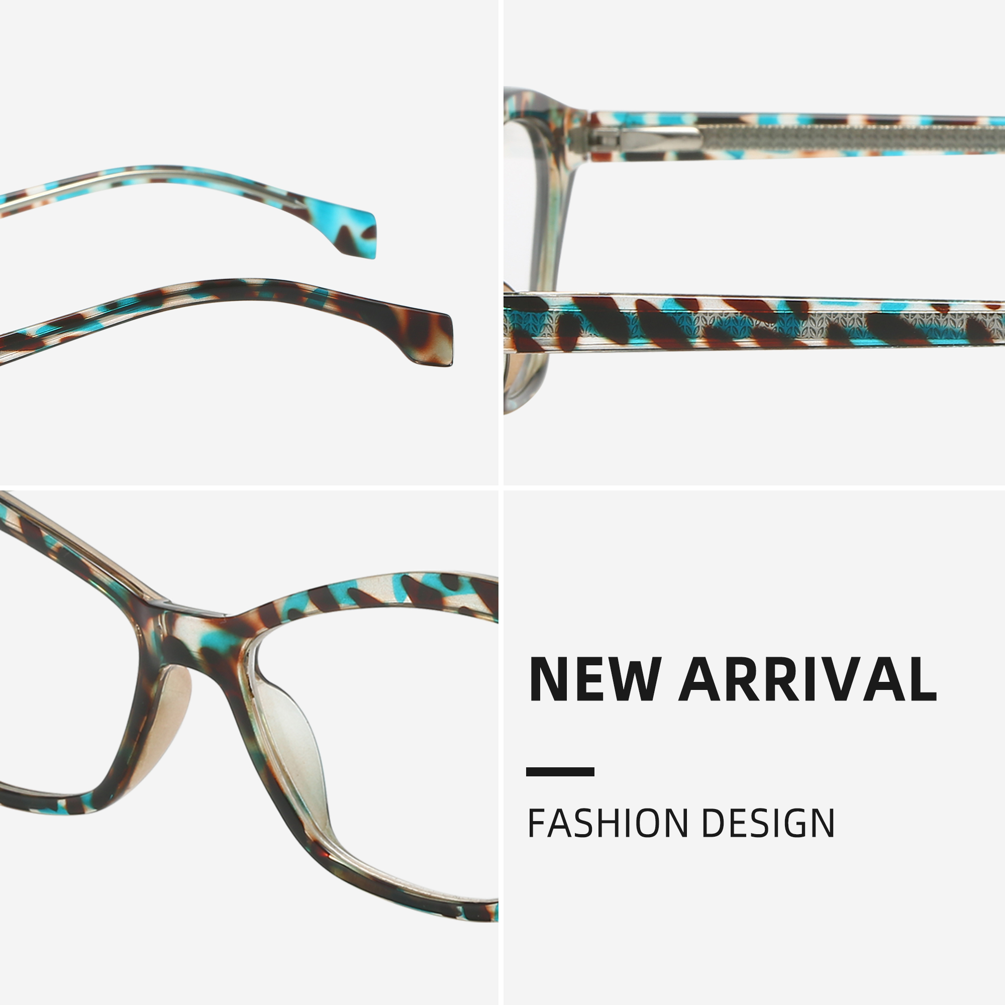 Wholesale Cat-eye Optical Frames Retro Duotone Unisex Eyeglasses Frames