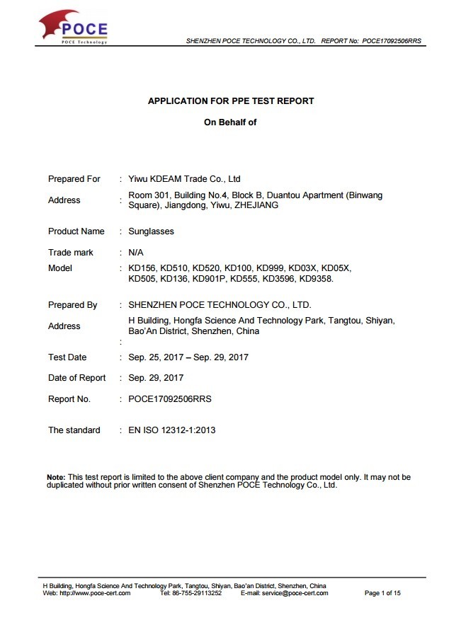Certification
