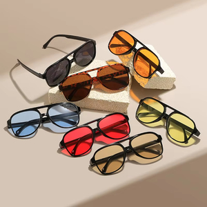 Vintage Double Bridge Pilot Sunglasses