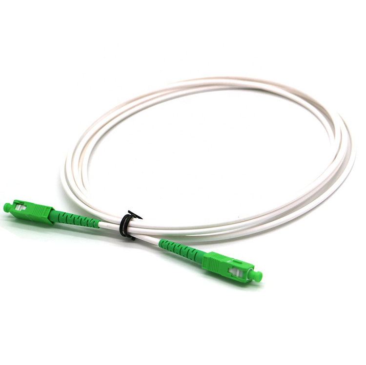 FTTH 3.0mm G657A2 White Optic Fiber Cable Jumper 1.5m 2m SCAPC Cordon De Raccordement Fibre Optique Communication Cables