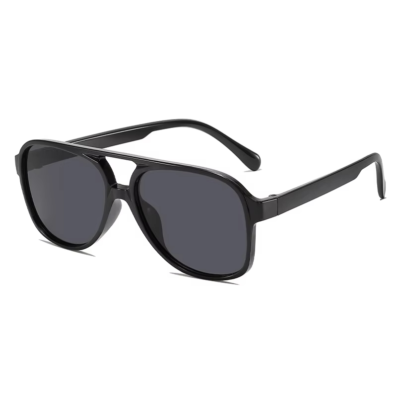 2025 Promotion Gift Fashion Pilot Sunglasses Women Vintage Double Bridges Yellow Lens Sunglasses Female Shades Aviation Glasses