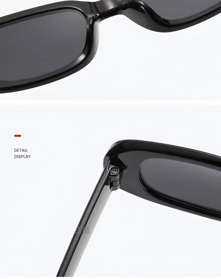 Custom Square Rectangular Sunglasses Women OEM ODM Logo UV400 PC Frame Low MOQ Factory Wholesale