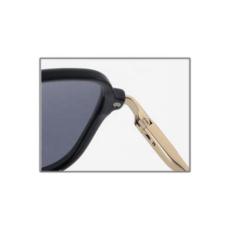 Wholesale Classic Trendy Ultra Slim Dual Bridge Aviation Sunglasses Polarized Blue Black Metal Frame Supper Light Weight for Men