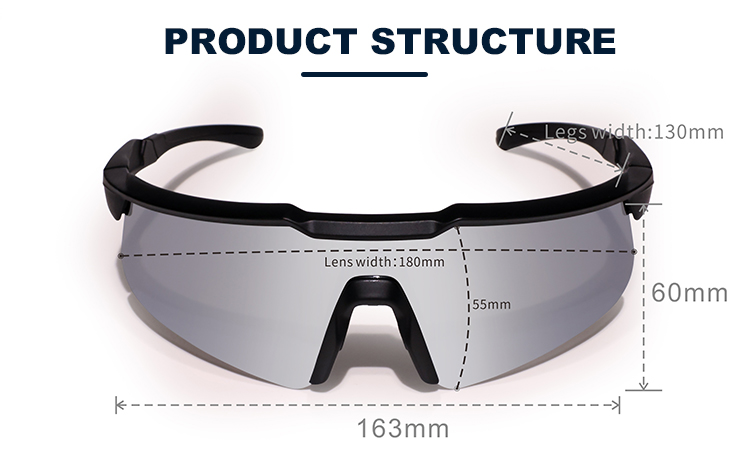 Sports glasses design specifications