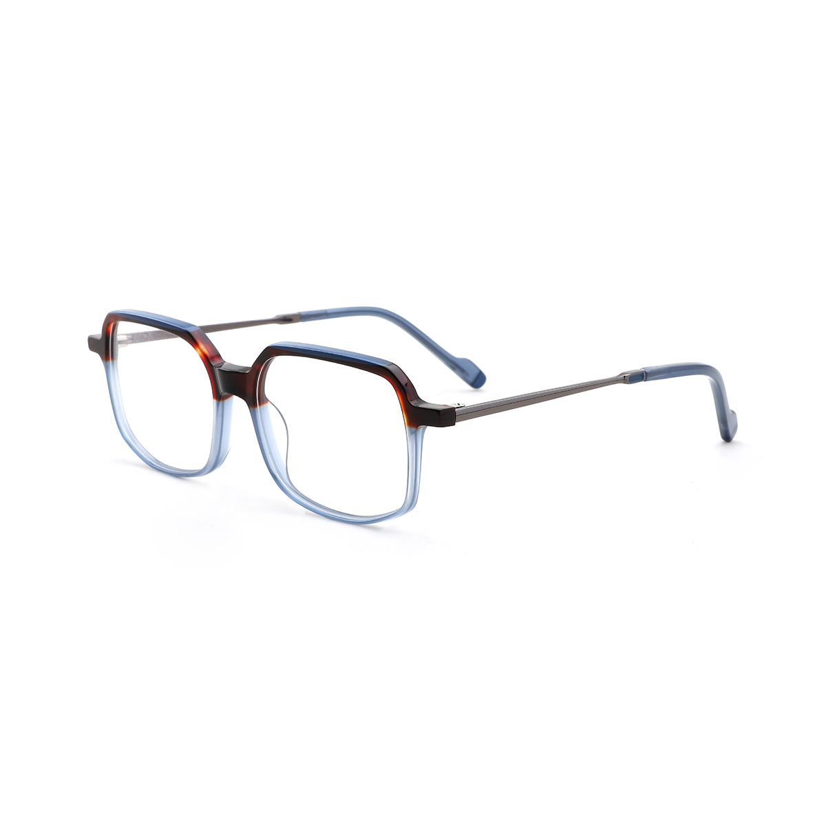 Fashion Acetate Eyeglasses Frames Women Retro Transparent Gradient Color Optical Frames Wholesale