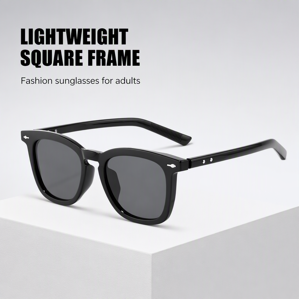 Unique High-quality Polarized TAC Lenses TR90 Frame Unisex Sunglasses for Adults Comfortable Lightweight % UV Protection