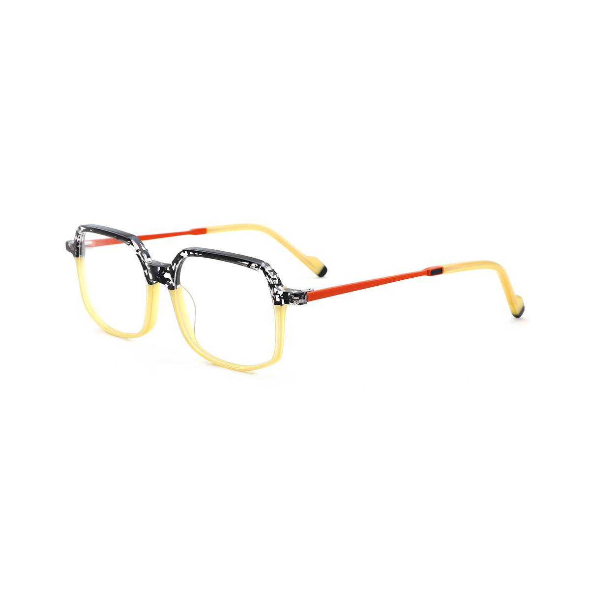 Fashion Acetate Eyeglasses Frames Women Retro Transparent Gradient Color Optical Frames Wholesale