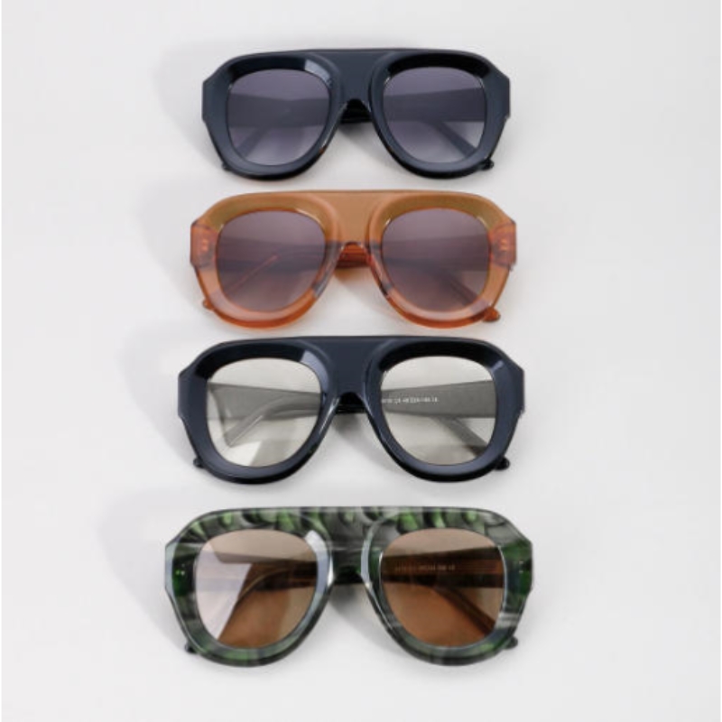 Custom Logo High Quality Luxury Sun Glasses Wholesale Oversized Sunglasses Fashionable Acetate Sunglasses Luxury Sunglasses