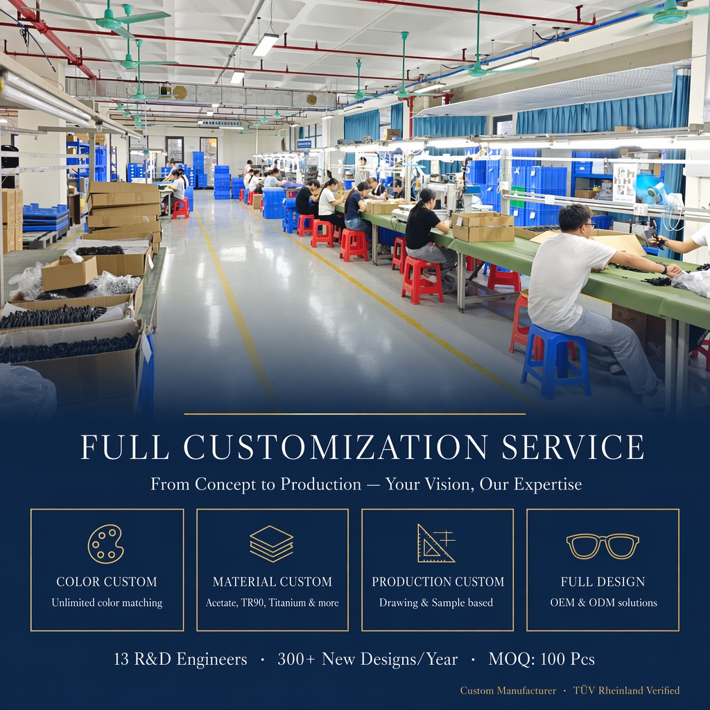 Acetate TR90 Optical Eyeglass Frames Unisex Lightweight Durable Eyewear Wholesale Supplier Custom Logo OEM Service