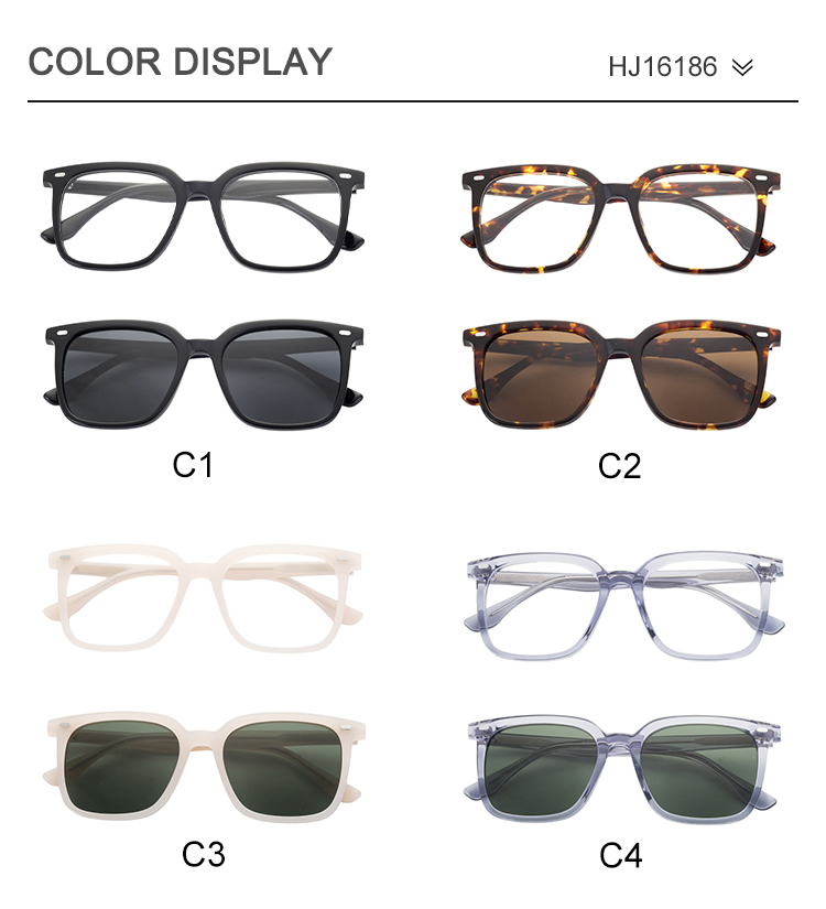 Factory Customized Wholesale Price Fashion Retro Polarized New Acetate Glasses Arrivals 2026 for Men and Women