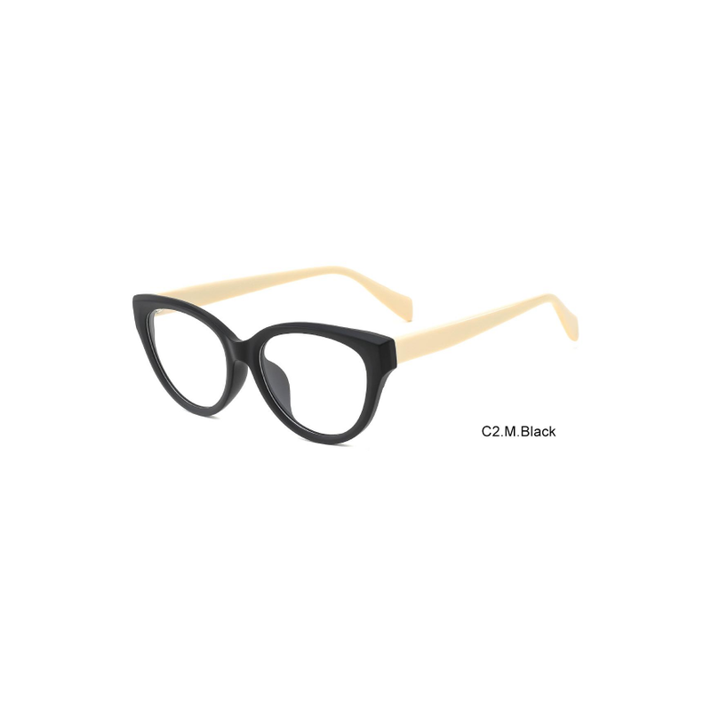 Elegant Cat Eye TR Acetate Optical Eyeglass Frames Full Rim for Women Prescription Eyewear OEM ODM Custom Logo