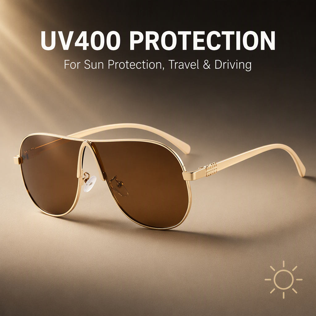 Retro 70s Pilot Teardrop Shield Wrap Around Oversized Metal UV400 Polarized Luxury Driving Sunglasses Men Glasses Sunglasses