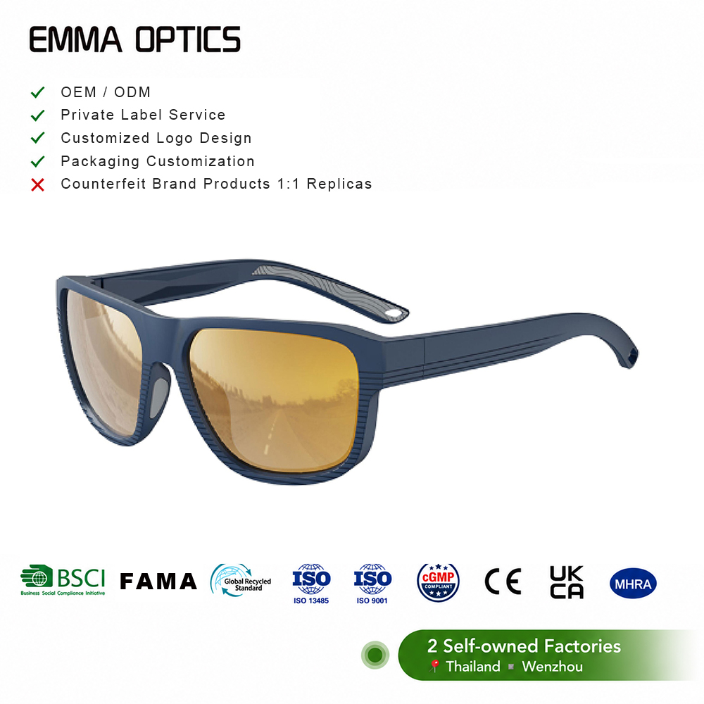 New Style TR90 Sport Sunglasses Men Women UV400 Polarized CE Certified OEM ODM Wholesale