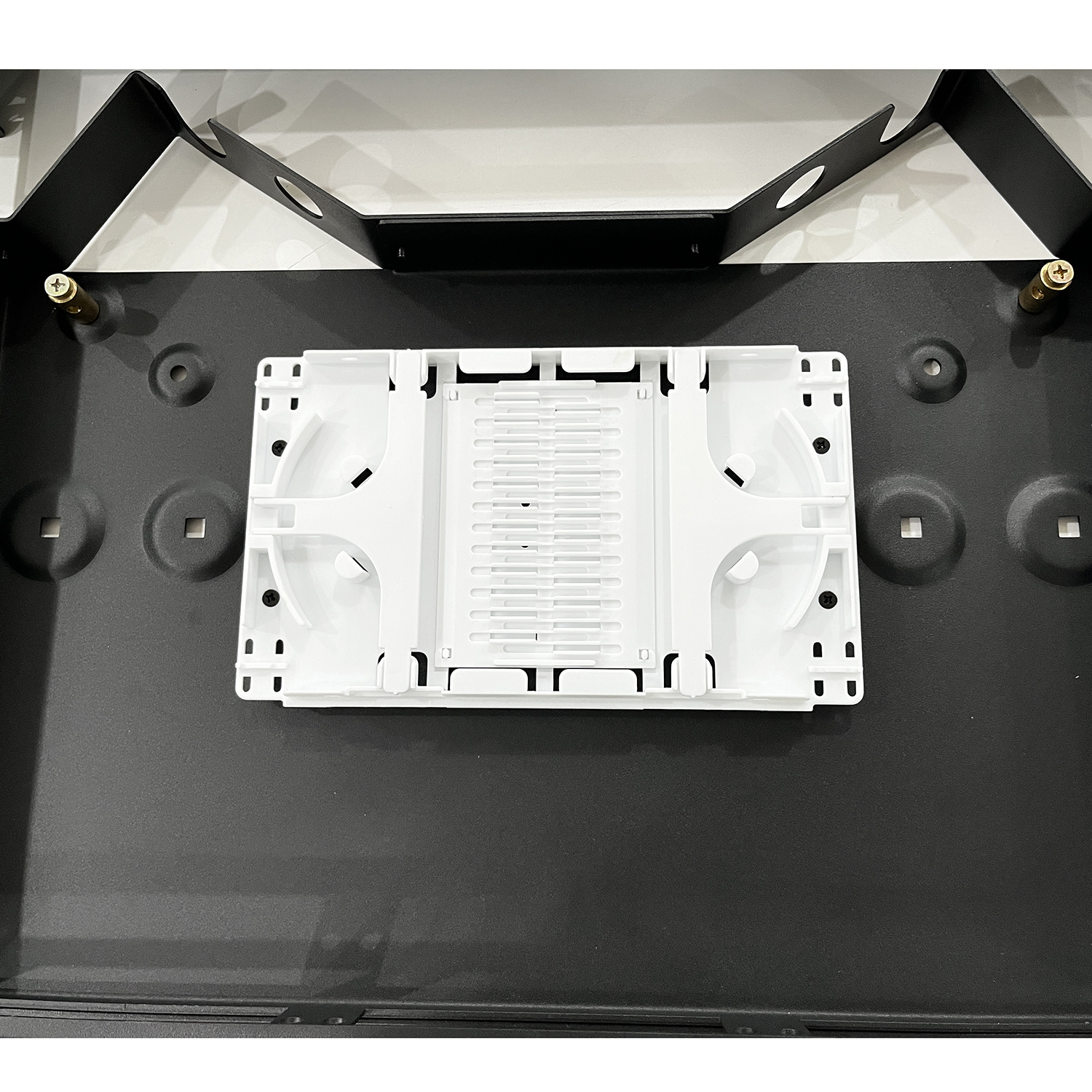 Versatile 1U Optical Rack Mounted Distributor with Modular LGX Slots Fiber Optic Patch Panel