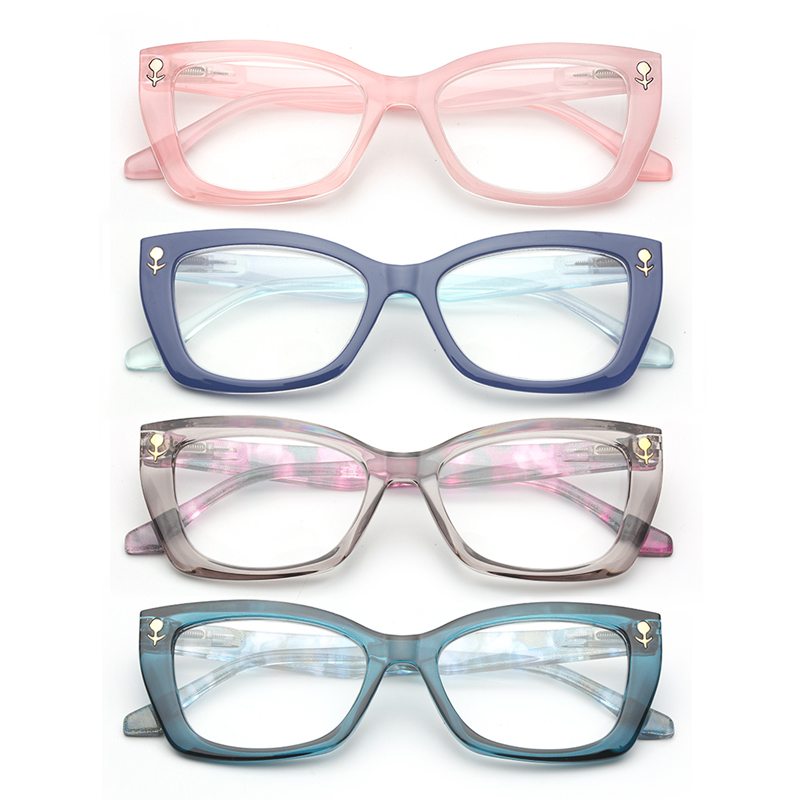 Wholesale High Quality Oversized Cat Eye Glasses Frame Luxury Elegant Ladies Custom Logo Fashionable Women Reading Glasses