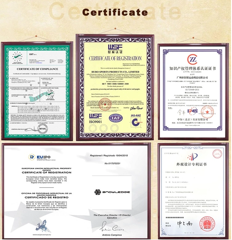 Product quality certifications