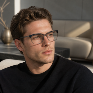 Two-tone Square Acetate Optical Eyeglass Frames