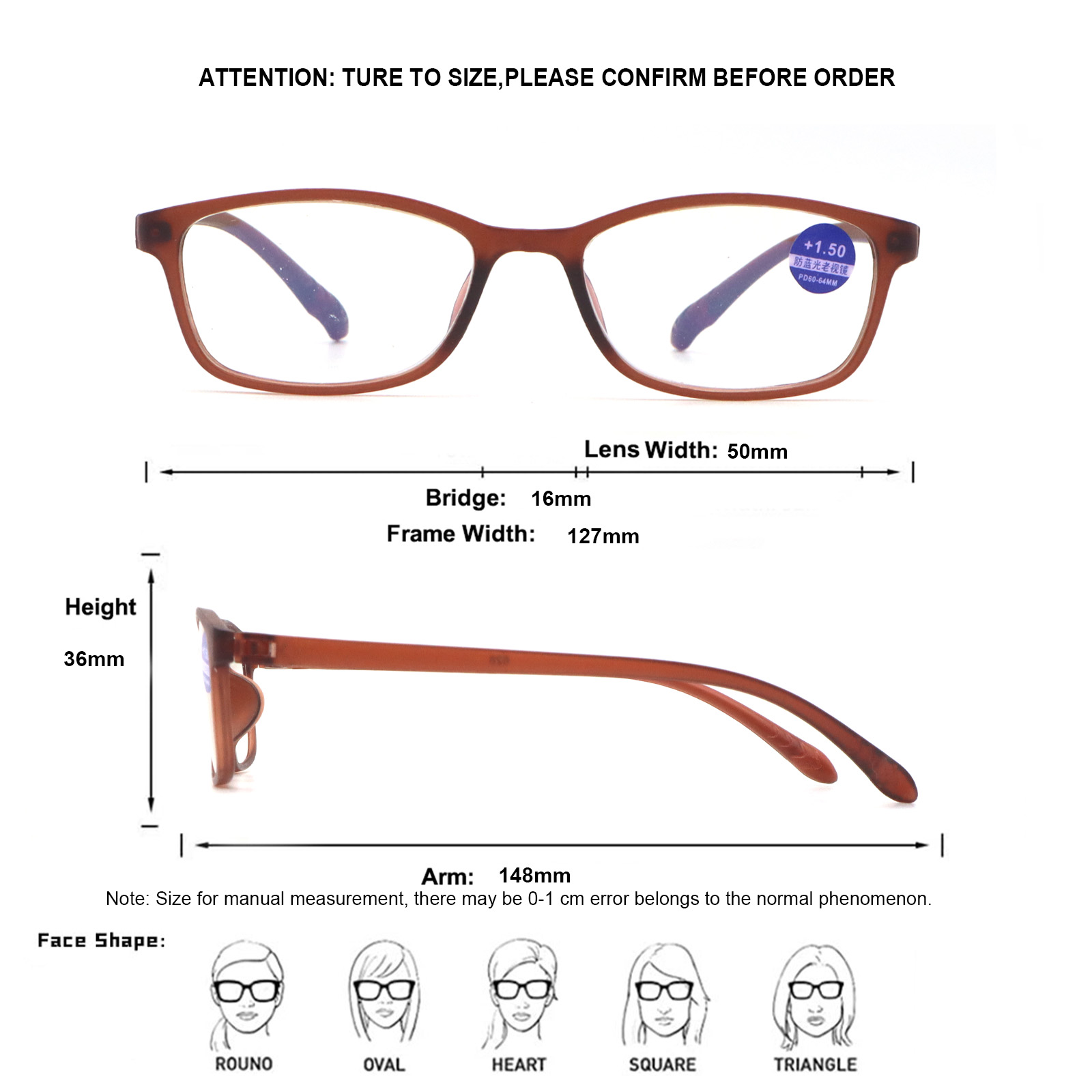 Durable Multiple Diopter Options Classic Cheap Portable Small Plastic Square Frames Anti Blue Light Lens Bulk Reading Glasses