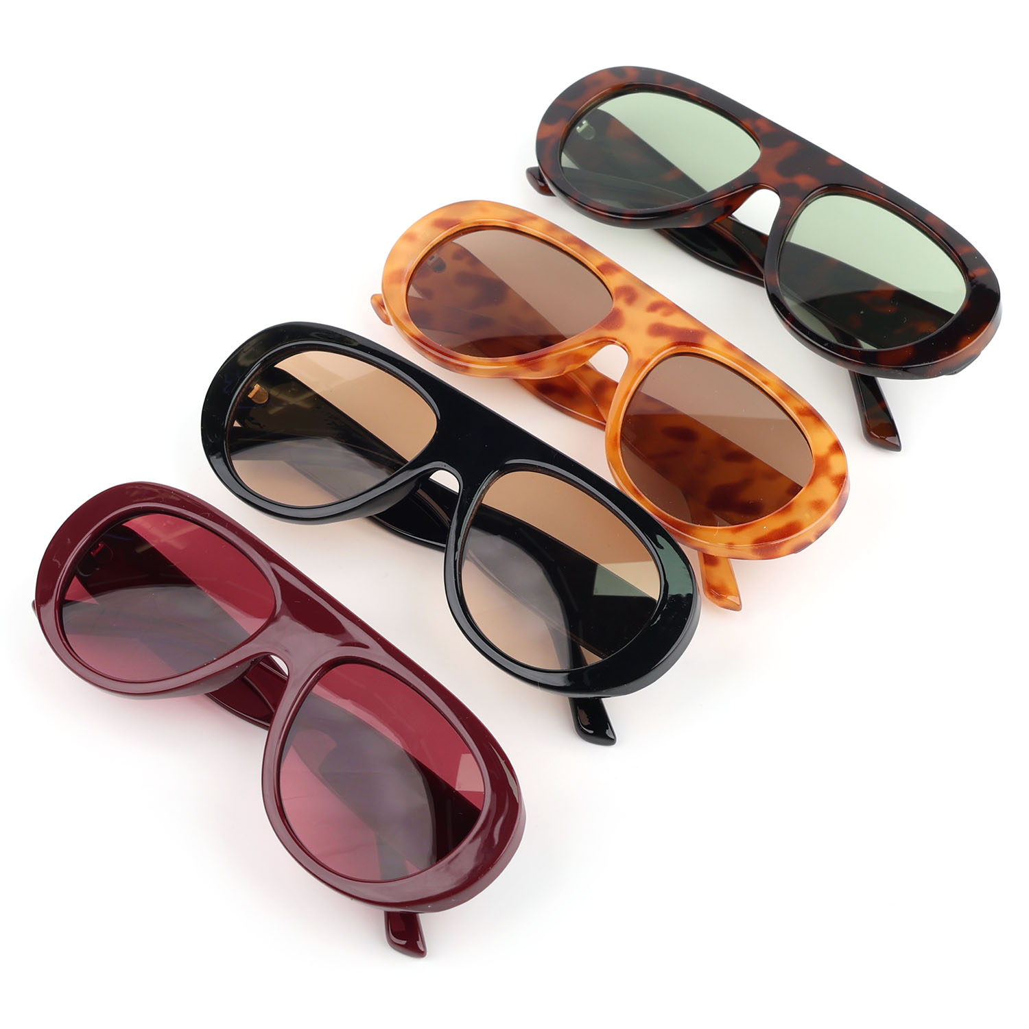HP24374 OEM UV400 Fashion Sun Glasses 2026 Trendign Eyewear Manufacturer Oversized Custom Logo Sunglasses for Men and Women