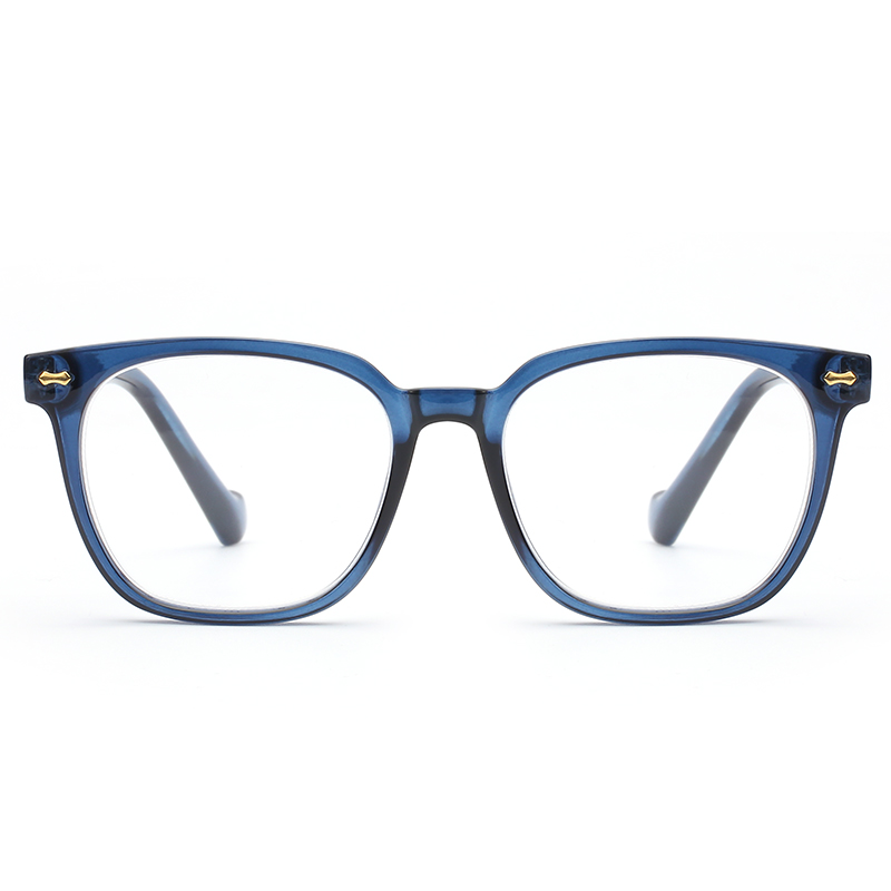 Custom Logo Square Reading Glasses Classic Plastic Frames High Quality Optical Reader Spectacles Universal Style For Men Women