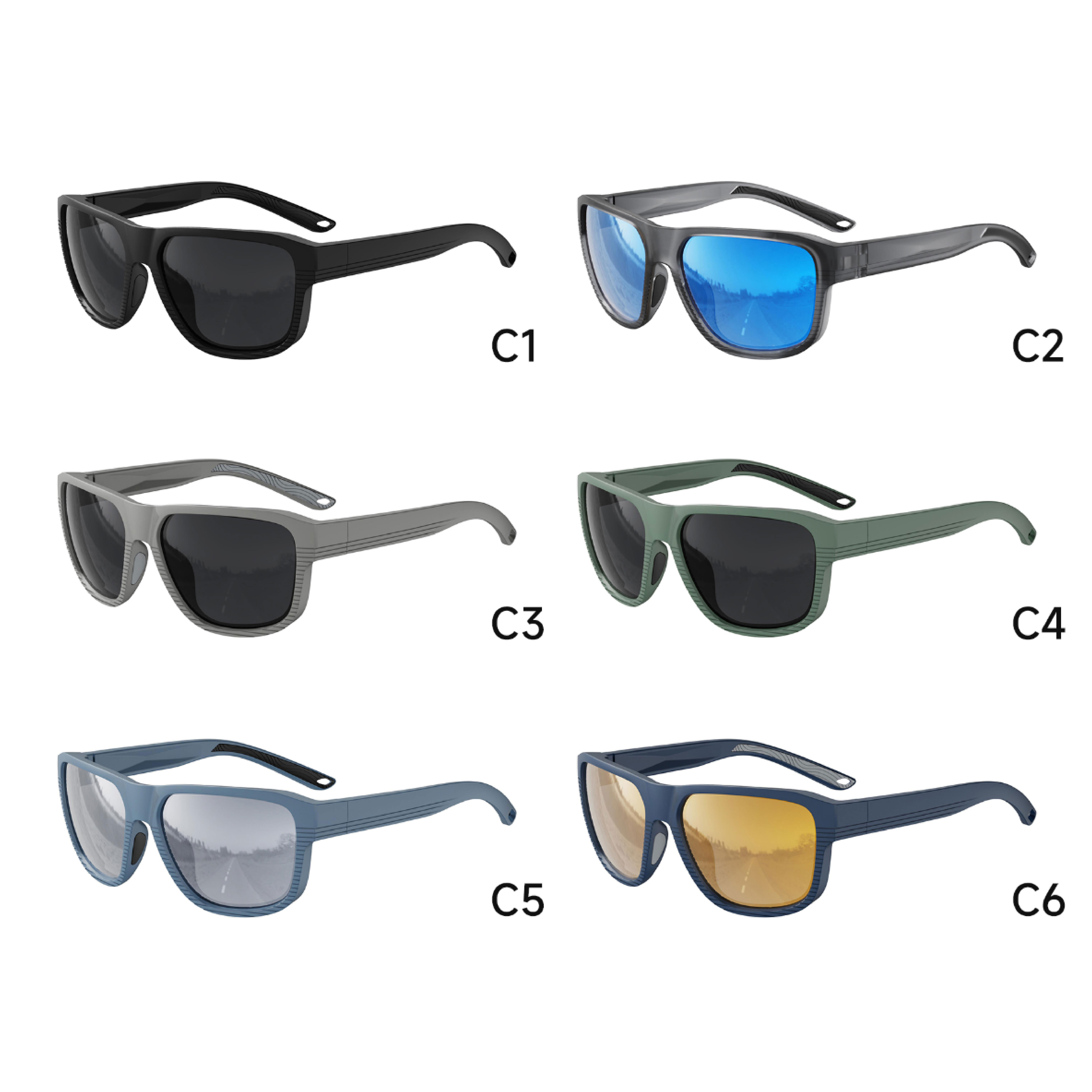 New Style TR90 Sport Sunglasses Men Women UV400 Polarized CE Certified OEM ODM Wholesale