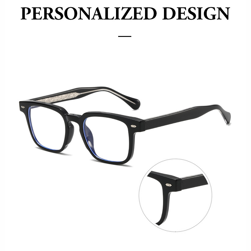 Sunray Wholesale Anti Blue Light Blocking Glasses Men Women Custom Logo Wholesale Flexible Lightweight TR90 Eyeglasses Frame