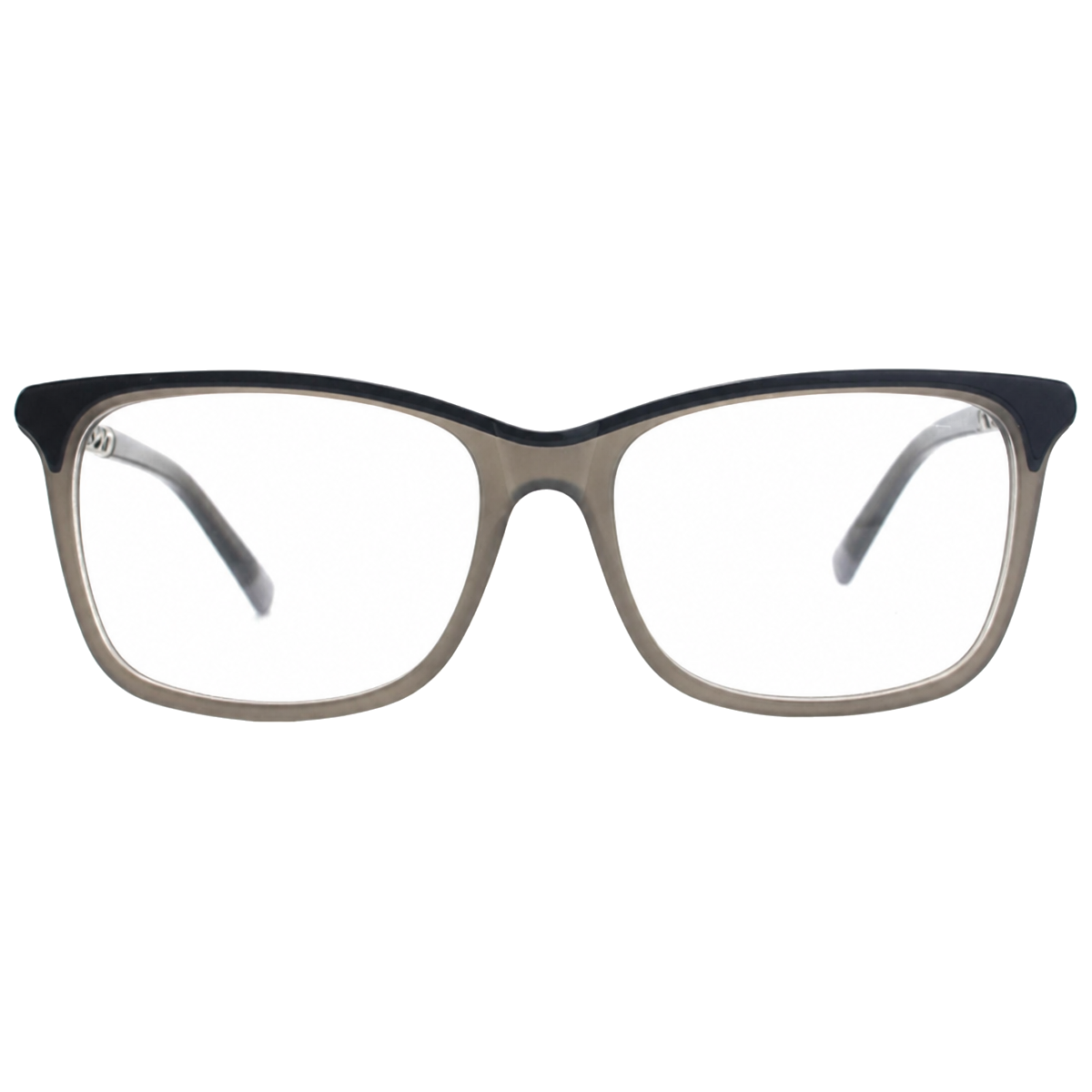 Fashion Gray Black Acetate Two-tone Square Eyeglass Frames Optical Frames Browlin Modern Unisex Eyewear Wholesale OEM LOGO