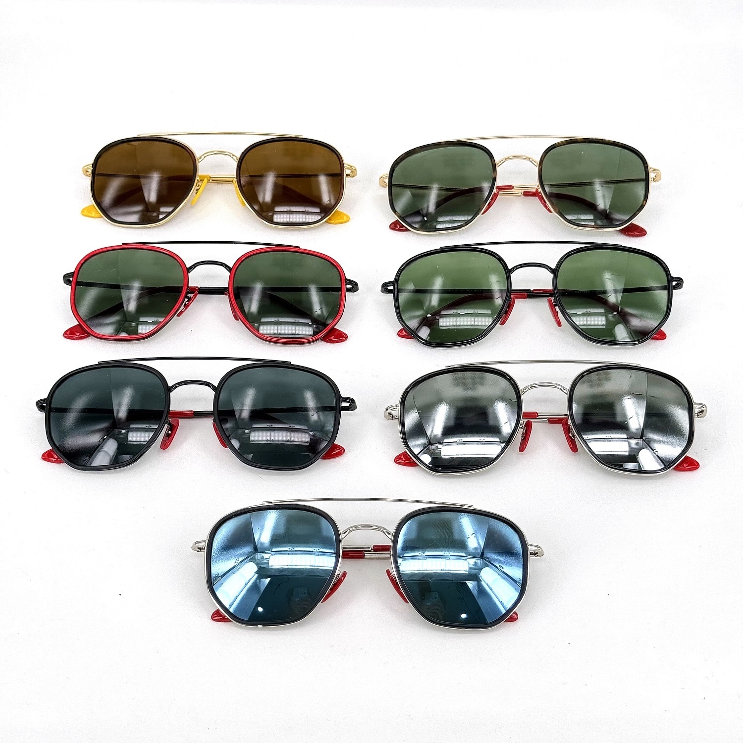 Wholesale High Quality Glasses Men Real Glass UV400 Lens Fashion Eyewear Polarized Designer Luxury Acetate Sunglasses for Women