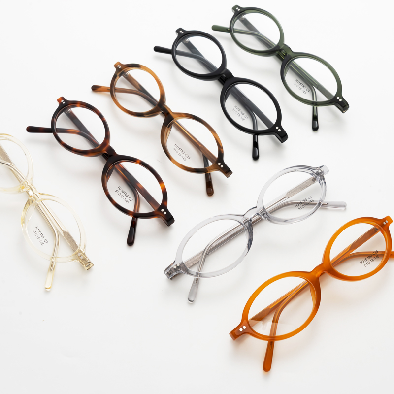 Multicolor Oval Lightweight Acetate Optical Eyeglasses Frames for Unisex Fashion Prescription Wholesale Buyers