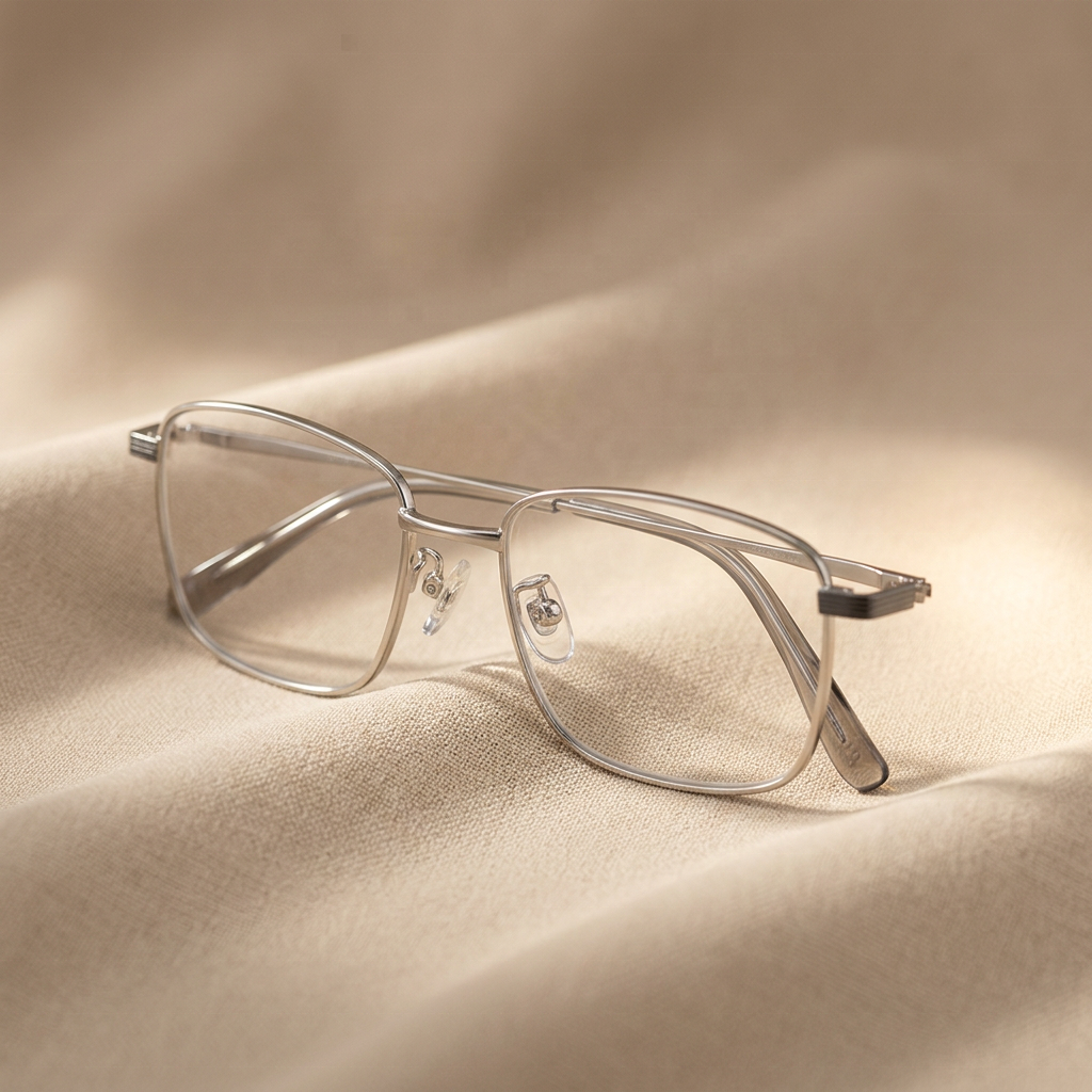 OEM Titanium Alloy Eyeglasses Lightweight Optical Frames for Business Men Women Reading Daily Wear and Unisex Eyewear