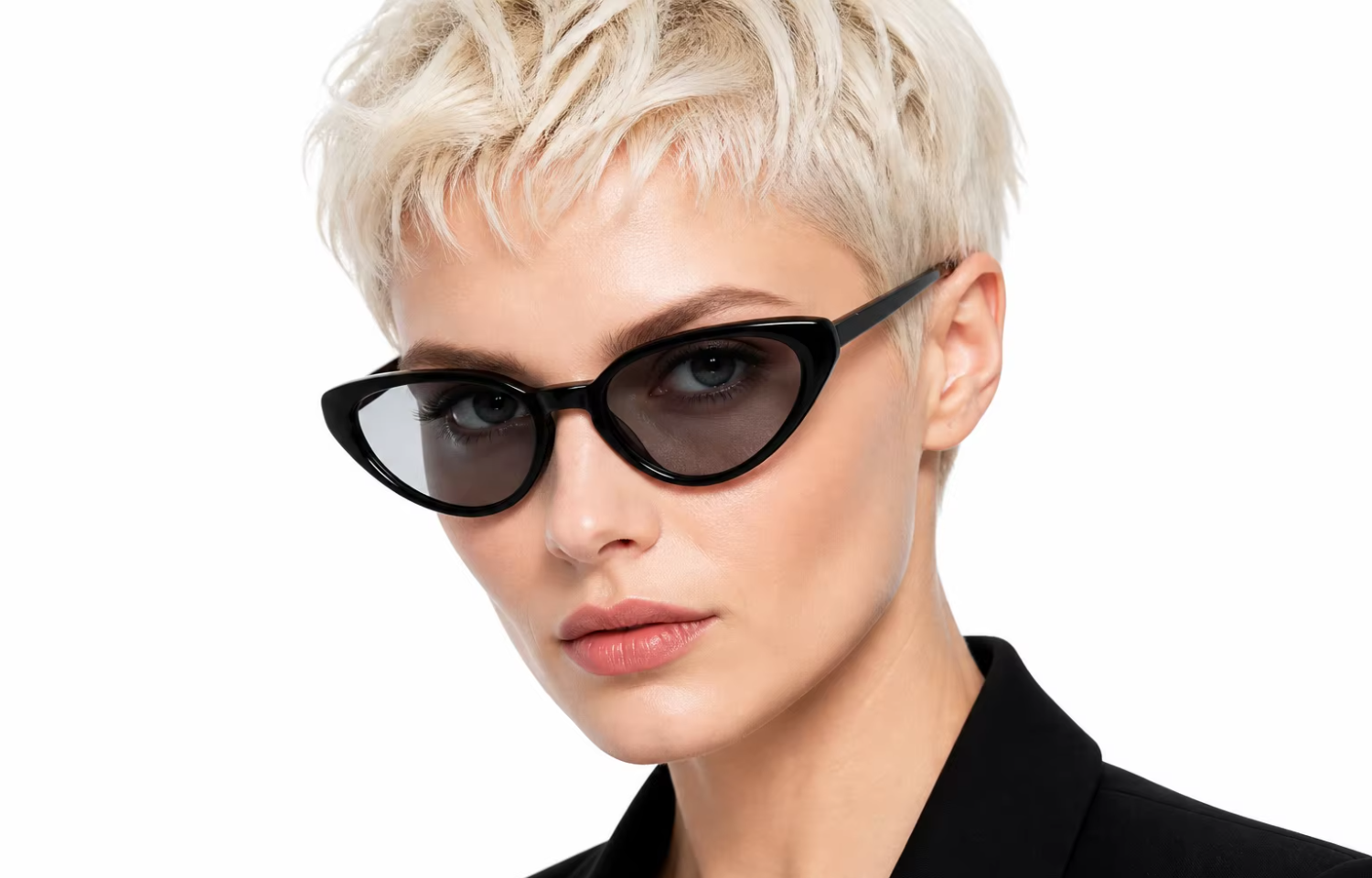 Cat Eye Acetate Sunglasses Frame Imported Acetate Custom Logo OEM ODM Wholesale Bulk Supply Assorted Colors