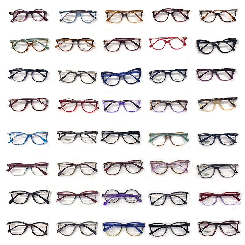 Cheap Price Wholesale Assorted Ready Made Mixed Eyewear Glasses Stock Acetate Optical Eyeglasses Frames
