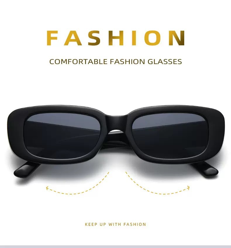Custom Square Rectangular Sunglasses Women OEM ODM Logo UV400 PC Frame Low MOQ Factory Wholesale