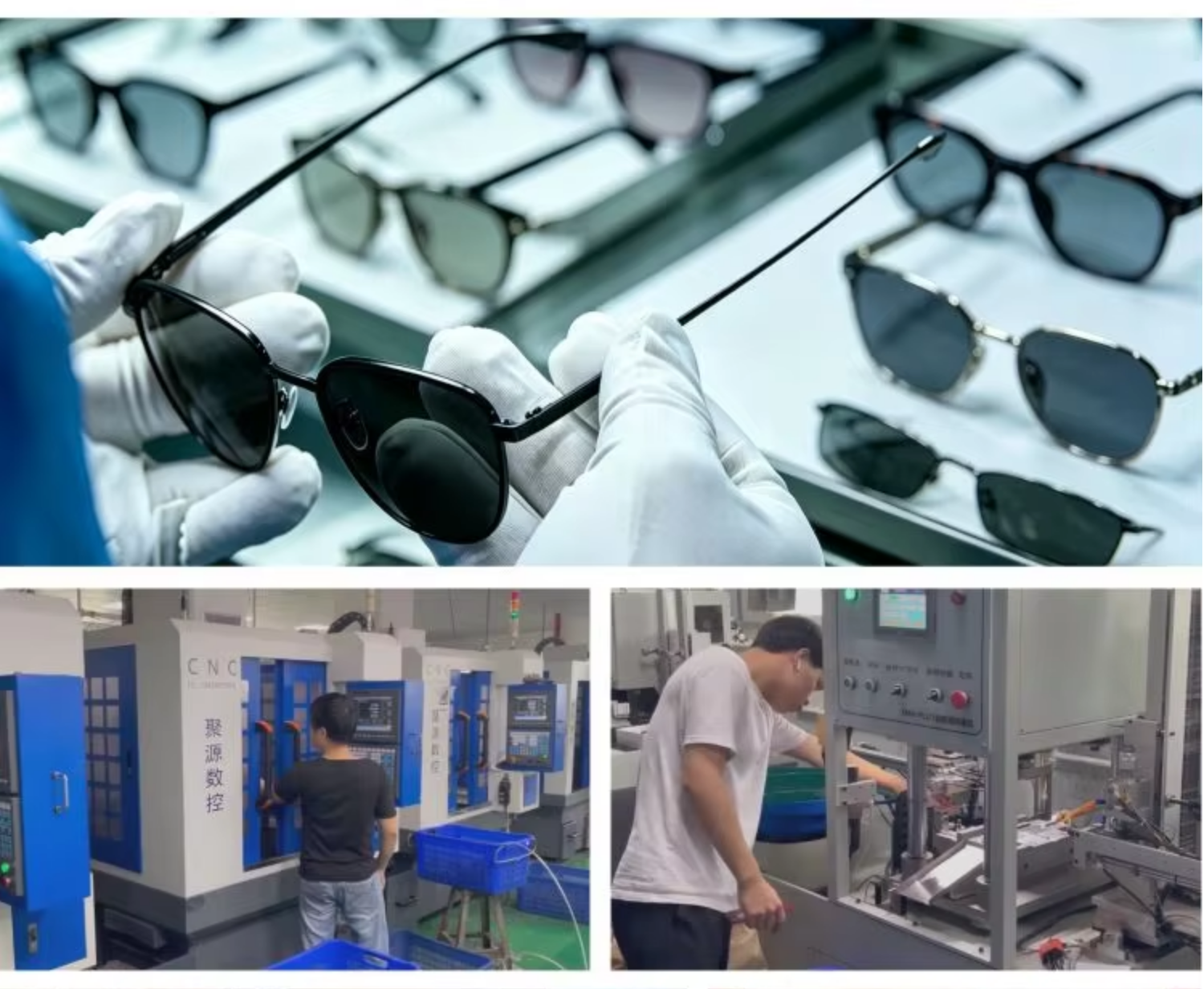 Bulk Wholesale Polarized Sunglasses for Men Classic Metal Square Frame Premium Luxury Fashion Eyeglasses