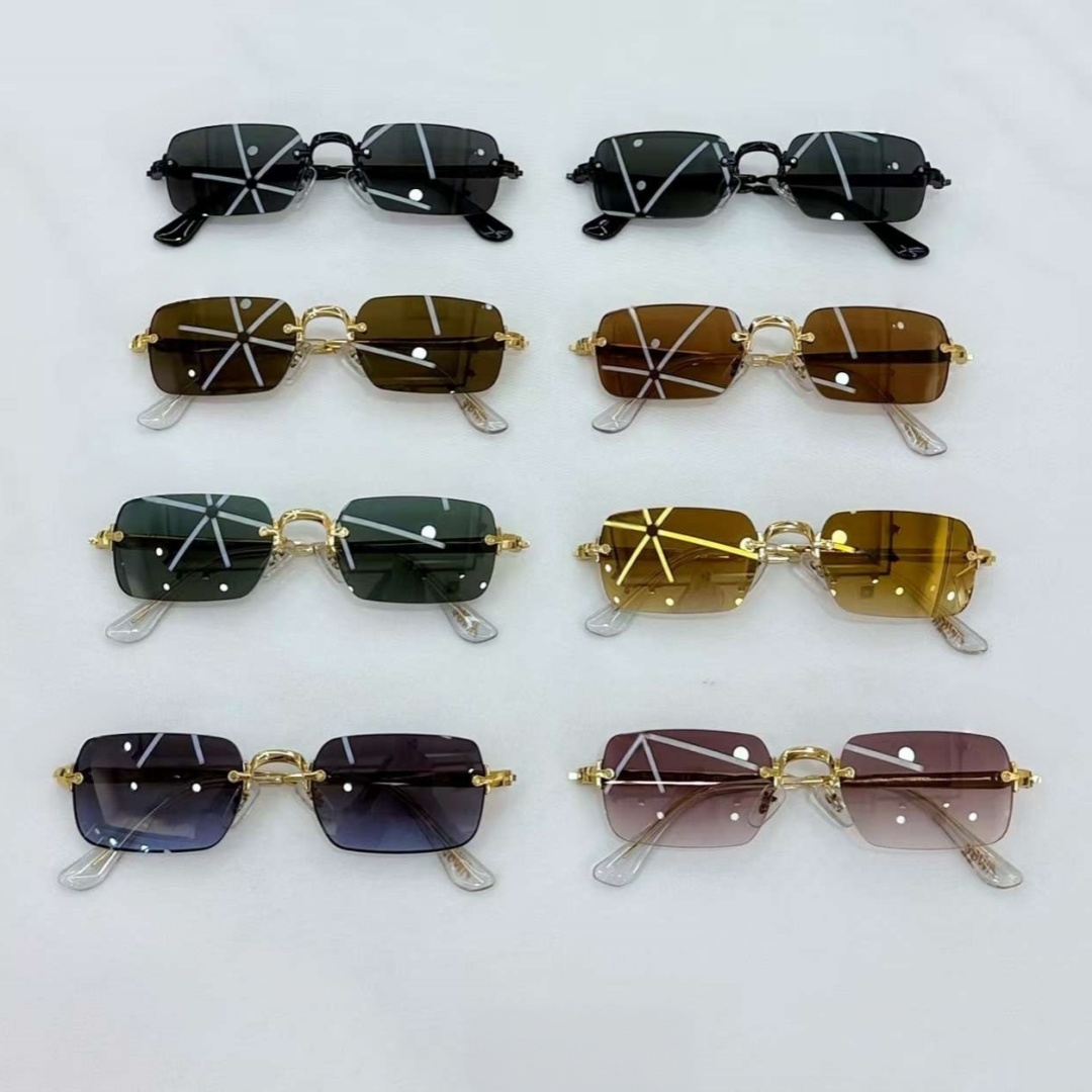 Wholesale High Quality Original Polarized Glass UV400 Full Rim Square Acetate Fashion Eyewear Men Women Luxury Sunglasses