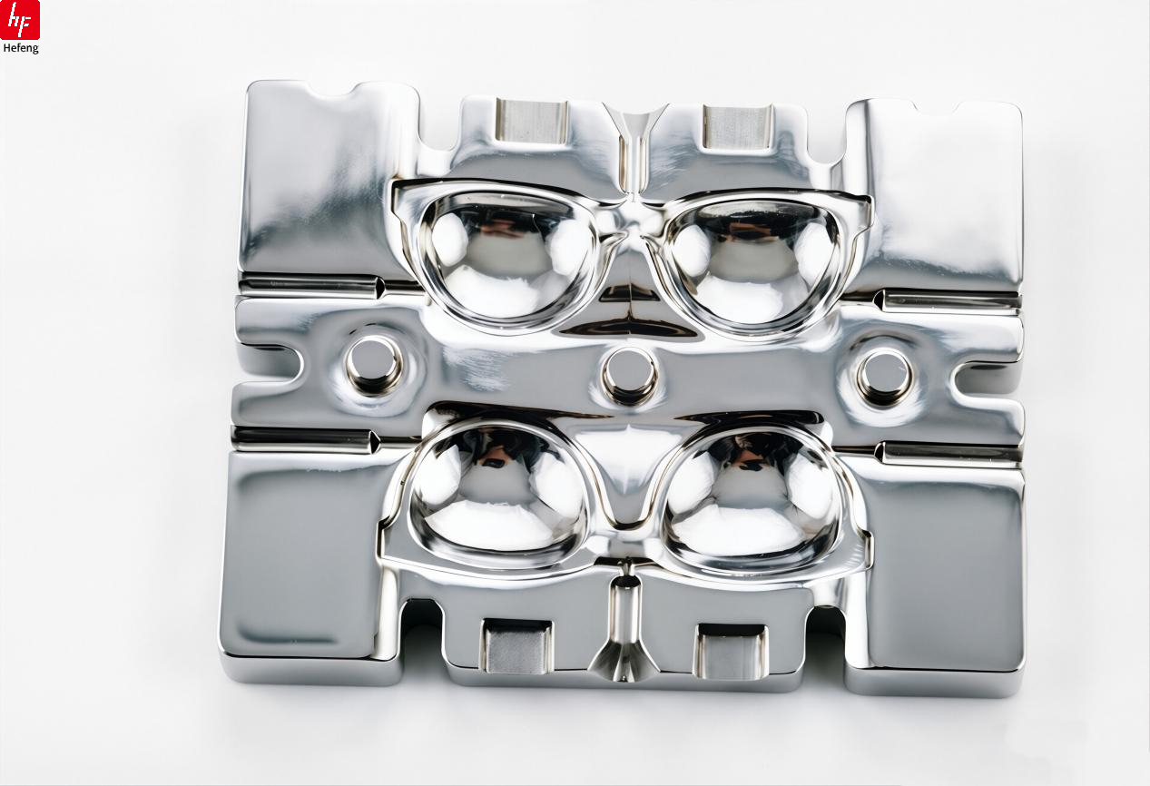High Precision 0.005mm Custom Glasses Mold Manufacturing 5-Axis CNC Machining Metal Processing Services For Eyewear Industry