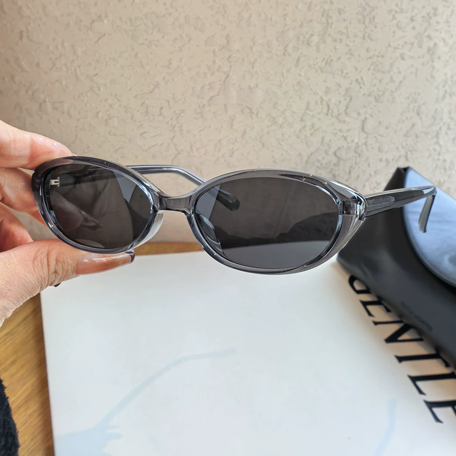 Retro Narrow Oval Polarized Sunglasses Women Vintage Small Cat Eye Sunglasses Custom Logo Y2K Female Sun Glasses Wholesale Bulk