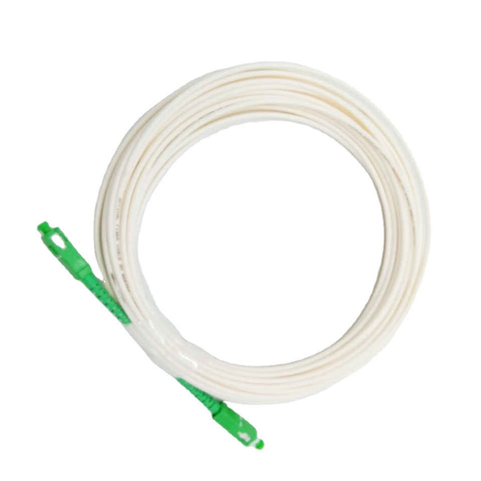 FTTH 3.0mm G657A2 White Optic Fiber Cable Jumper 1.5m 2m SCAPC Cordon De Raccordement Fibre Optique Communication Cables
