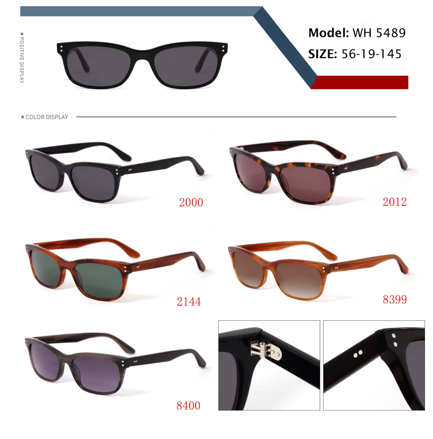 Acetate Optical Frame Rectangular Eyeglasses Frame Imported Acetate Daily Use Multi Color Custom Logo OEM ODM Wholesale