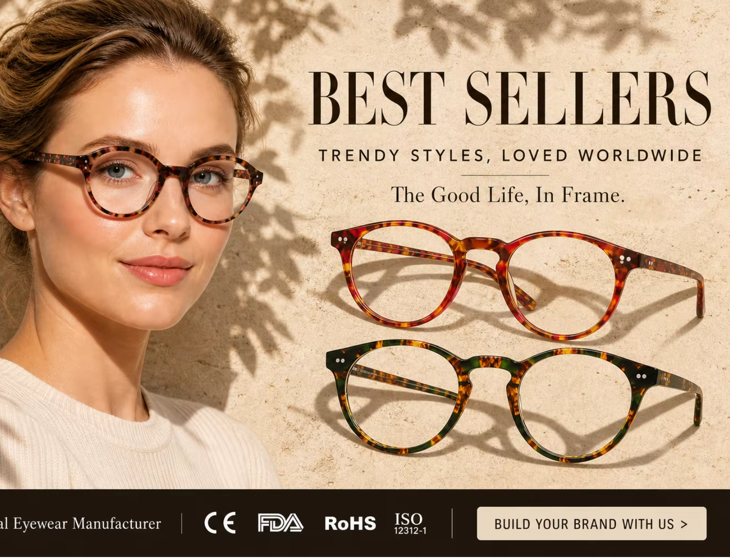 Acetate Optical Frame Rectangular Eyeglasses Frame Imported Acetate Daily Use Multi Color Custom Logo OEM ODM Wholesale
